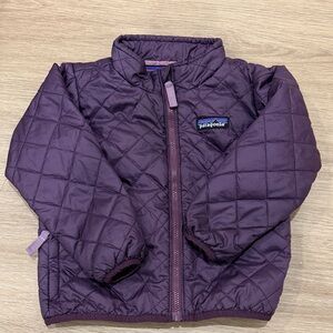 Patagonia Toddler Deep Purple Quilted Jacket 2T